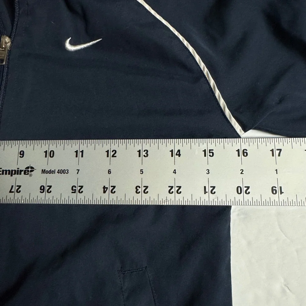 Nike Kids Navy Yellow White Track Jacket Hooded Zip Up‎ Polyester Size 7